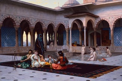 後宮のテラス 作： Jean Leon Gerome