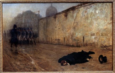 12月7日朝9時に行われた牧童ミシェル・ネイ（1769-1815）の処刑は 作： Jean Leon Gerome