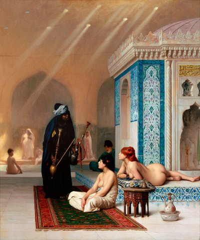 ハレムのプール-ハレムのプール 作： Jean Leon Gerome