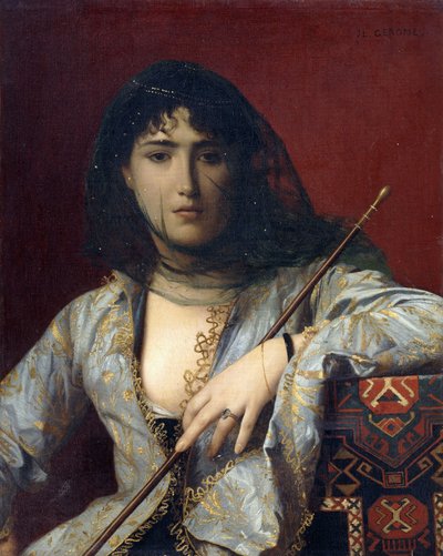 ベールに覆われたサーカシアンレディ、 作： Jean Leon Gerome