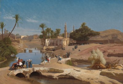 メディネ エル ファイユームの眺め 作： Jean Leon Gerome