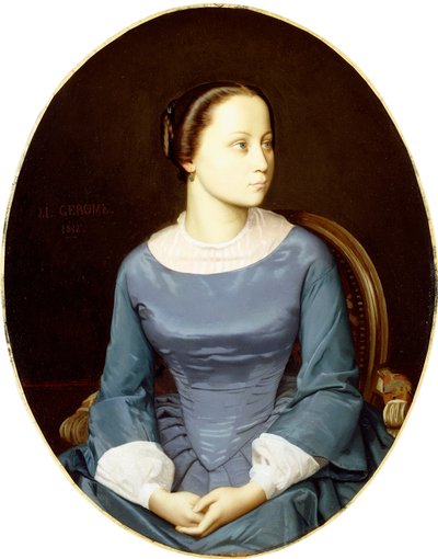 青の若い女、1852 作： Jean Leon Gerome