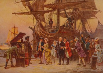 フランクリンのフィラデルフィアへの帰還、1930年頃 作： Jean Leon Gerome Ferris