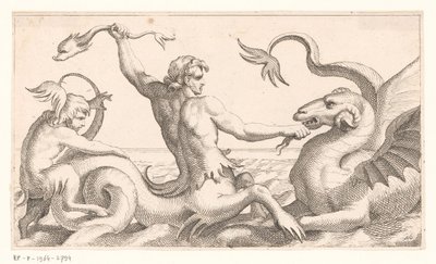 海の怪物と戦うトリトン 作： Jean Lepautre (attributed to)