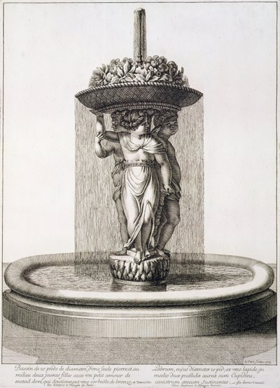 噴水のデザイン、1673年 作： Jean Lepautre