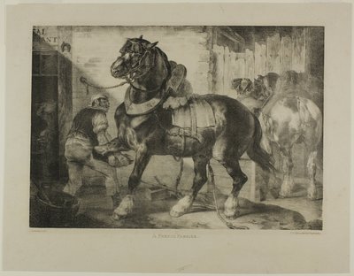 石の上の人生から描かれた様々な題材から、フランスの花職人、第12版 作： Jean Louis André Théodore Géricault