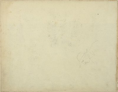 つば広帽子をかぶった男の風刺画 作： Jean Louis André Théodore Géricault