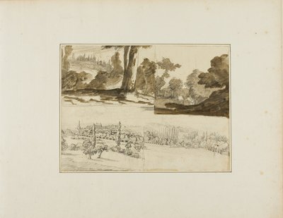 つの風景 作： Jean Louis André Théodore Géricault