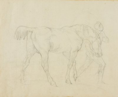 馬を導く花婿 作： Jean Louis André Théodore Géricault