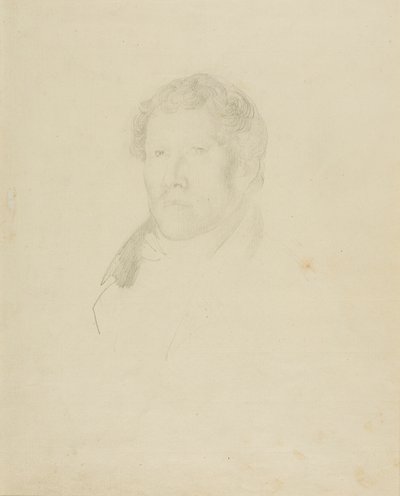 男の肖像 作： Jean Louis André Théodore Géricault