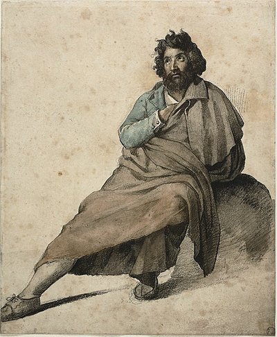イタリアの農民 作： Jean Louis André Théodore Géricault