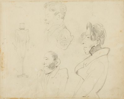 風刺画シート 作： Jean Louis André Théodore Géricault