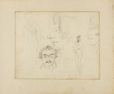 風刺画シート 作： Jean Louis André Théodore Géricault