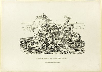 メデューサ号の難破 作： Jean Louis André Théodore Géricault