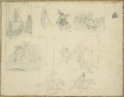 軍歌のためのスケッチ 作： Jean Louis André Théodore Géricault