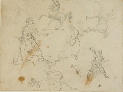 鍛冶屋と馬の研究 作： Jean Louis André Théodore Géricault