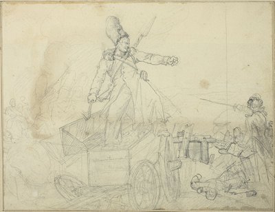 砲兵ケーソンの研究 作： Jean Louis André Théodore Géricault