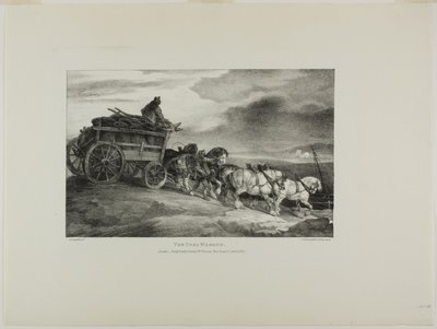 生と石から描かれた様々な主題（イギリス組曲）より「炭車」、第7巻 作： Jean Louis André Théodore Géricault