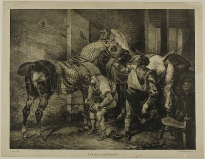 イギリス人毛皮職人、第10版、石の上の人生から描かれた様々な題材より 作： Jean Louis André Théodore Géricault