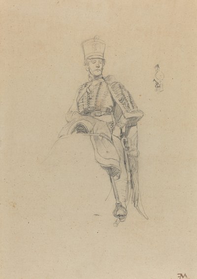 フランスの軽騎兵 作： Jean Louis Ernest Meissonier