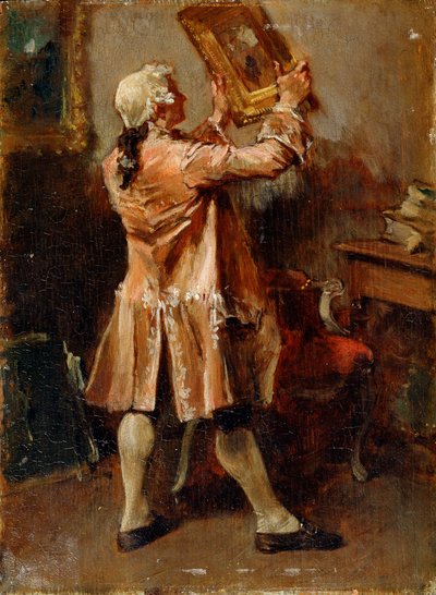 絵画愛好家、19世紀 作： Jean Louis Ernest Meissonier