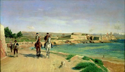 アンティーブ、乗馬、1868 作： Jean Louis Ernest Meissonier