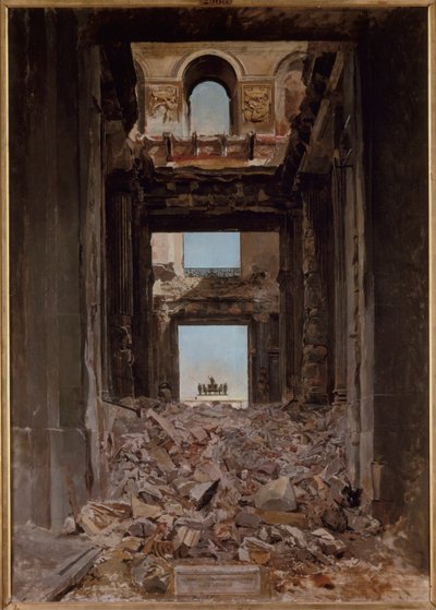 フランス語：チュイルリー公園 作： Jean-Louis Ernest Meissonier