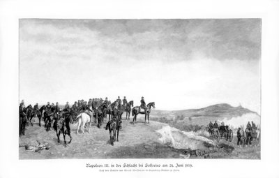 ソルフェリーノの戦いにおけるナポレオン3世、1863年、1900年。 作： Jean Louis Ernest Meissonier