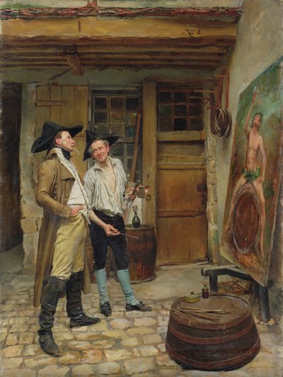 サイン画家、1872 作： Jean Louis Ernest Meissonier
