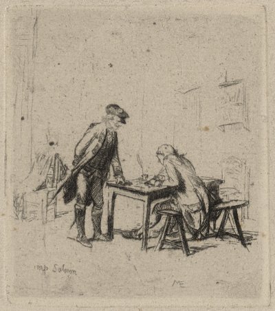 無題 作： Jean Louis Ernest Meissonier
