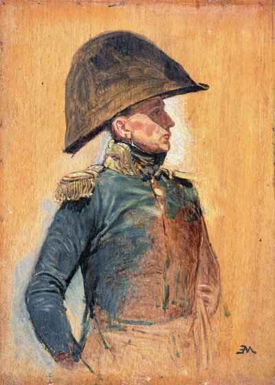 将校（油彩・パネル） 作： Jean Louis Ernest Meissonnier