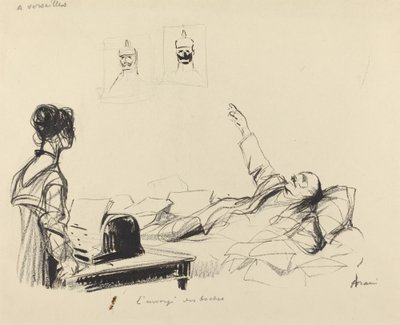 ベルサイユ宮殿にて。191419年頃のクラウトの使者。 作： Jean Louis Forain