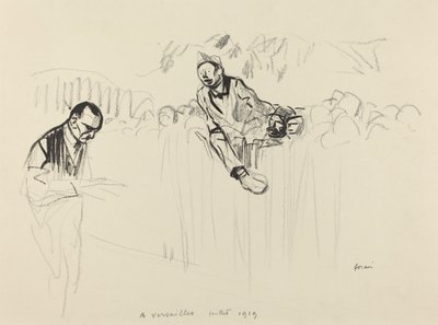 ヴェルサイユで 1919 年 7 月、おそらく 1919 年。 作： Jean Louis Forain