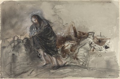 Douaiの後、おそらく1918年。 作： Jean Louis Forain
