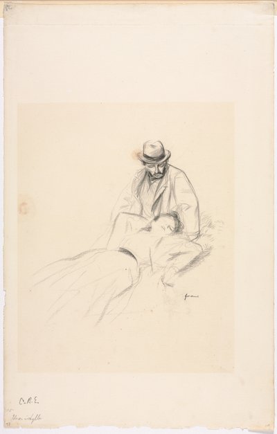 牧歌、第4四半期1800年代または最初の3分の1900年代。 作： Jean Louis Forain