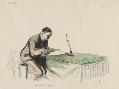 1919 年 7 月、ベルサイユにて 作： Jean Louis Forain