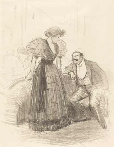 夜のパーティーで 作： Jean Louis Forain