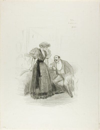 夜のパーティーで 作： Jean Louis Forain
