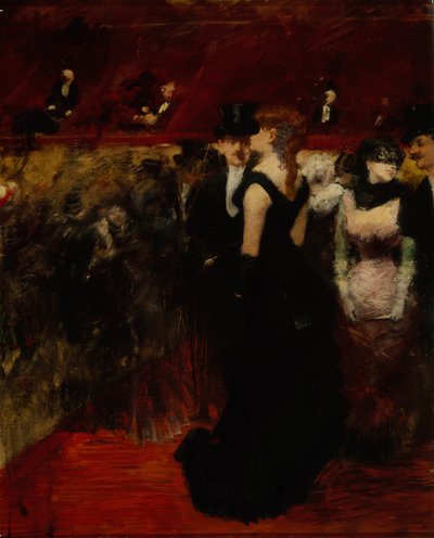 パリオペラでのボール 作： Jean Louis Forain
