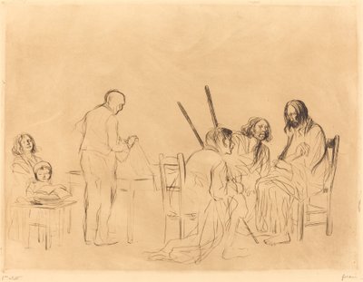 エマオの晩餐前（一皿目） 作： Jean Louis Forain