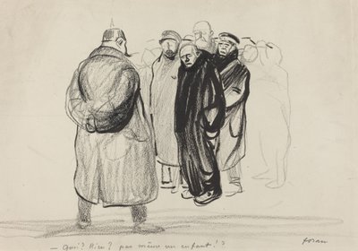 手ぶらで。 ツェッペリンの乗組員 作： Jean Louis Forain