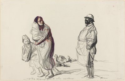 あなたの救急車の近くは危険すぎる、191419年頃。 作： Jean Louis Forain
