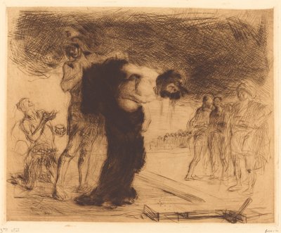服を脱がされたキリスト 作： Jean Louis Forain