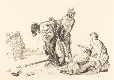 服を脱がされたキリスト 作： Jean Louis Forain