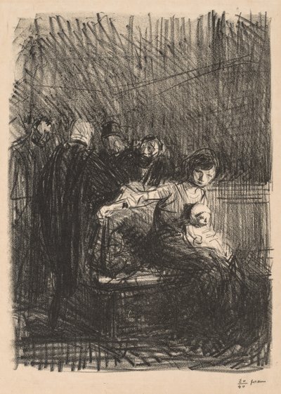 コート休憩 作： Jean Louis Forain