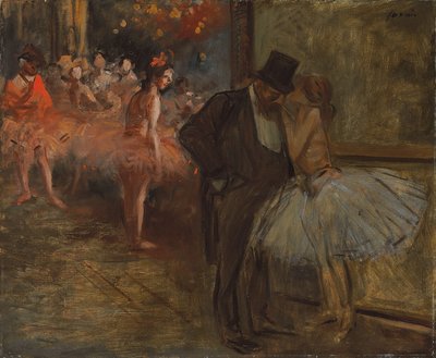 ダンサーとアボンヌ、オペラ座。ダンサーとアボンヌ、アル "オペラ、c.1905 作： Jean Louis Forain