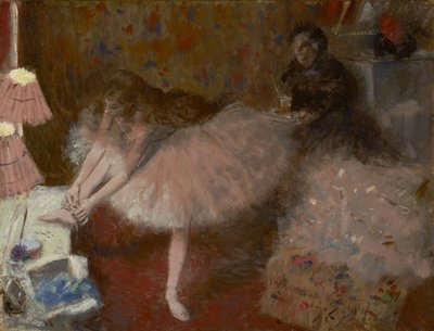 楽屋で踊るダンサー、1890年頃 作： Jean Louis Forain