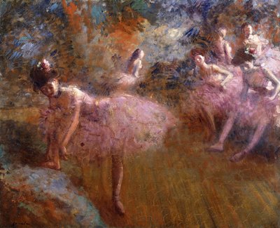 ピンクのダンサー。ローズのダンサー、1905年頃 作： Jean Louis Forain