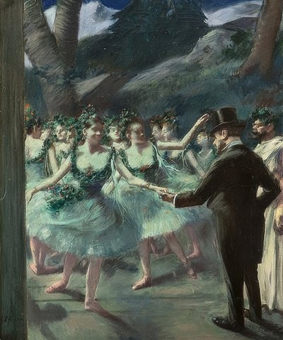 バレエ。 1895 作： Jean Louis Forain