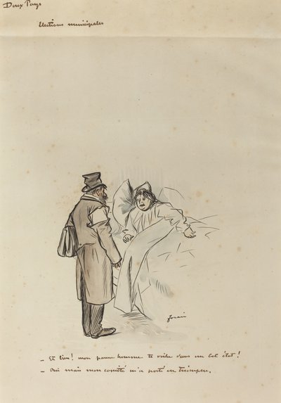 Elections Municipales, c. 1897. 作： Jean Louis Forain
